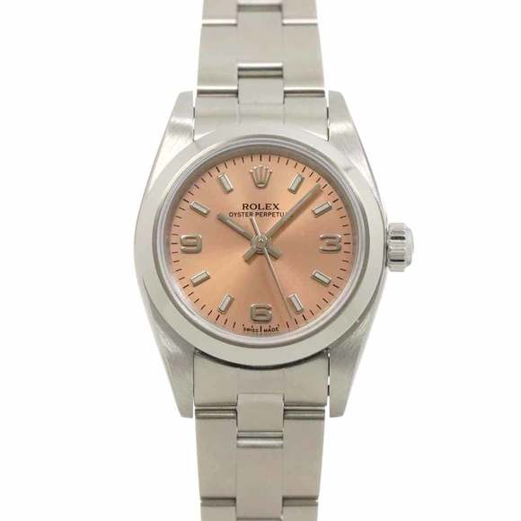ROLEX Accessories - Rolex ROLEX Oyster Perpetual 76080 D serial Ladies watch Pink Automatic self-...
